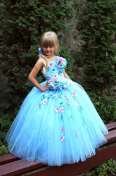 Платье детское голубое 10-001