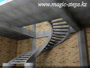 Лестницы (изогнутые монолитные) magic steps