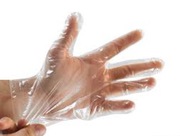 Одноразовые полиэтиленовые перчатки