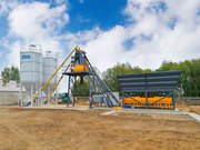 Стационарный бетонный завод СКИП -60 